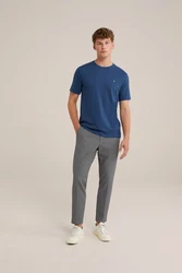 WE Fashion T-Shirt Dunkelblau/Blau