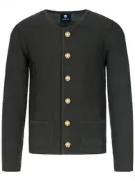 Trachtenstrickjacke Strickjacke Alfonsius (1-tlg) anthrazit