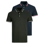 Jack & Jones Poloshirt JJEPAULOS 2er Pack Dunkelgrün/Grün Jack & Jones Poloshirt JJEPAULOS 2er Pack Dunkelgrün/Grün