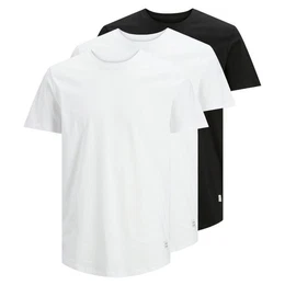 T-Shirt Herren T-Shirt, 3er Pack - JJENOA TEE 3PK, (Packung, 3er Pack)
