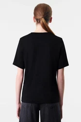 Drykorn Kurzarmhemd Basic Shirt Kirani Slim Fit Schwarz/Braun