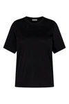 Drykorn Kurzarmhemd Basic Shirt Kirani Slim Fit Schwarz/Braun