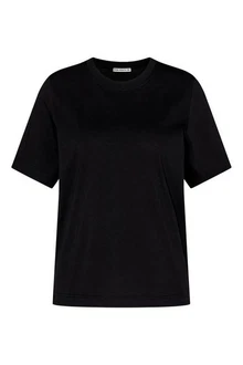 Drykorn Kurzarmhemd Basic Shirt Kirani Slim Fit Schwarz/Braun