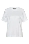 Drykorn Kurzarmhemd Basic Shirt Kirani Slim Fit Weiß/Creme/Grau