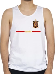 Shirtracer Tanktop Spanisches Trikot Wappen Spanien Fanartikel (2024) Dunkelblau/Gelb/Rot/Türkis/Weiß/Creme/Grau