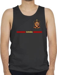Shirtracer Tanktop Spanisches Trikot Wappen Spanien Fanartikel (2024) Grau/Rot/Dunkelblau/Grün/Lila/Gelb/Türkis