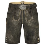 Krüger Trachtenlederhose Arijus Herren Khaki/Braun/Dunkelgrün/Dunkelbraun