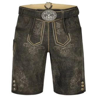Krüger Trachtenlederhose Arijus Herren Khaki/Braun/Dunkelgrün/Dunkelbraun Krüger Trachtenlederhose Arijus Herren Khaki/Braun/Dunkelgrün/Dunkelbraun