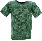 Guru-Shop T-Shirt Tibet & Buddhist Art Dunkelgrün/Grün/Hellgrün