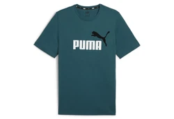 PUMA T-Shirt ESS+ Essentials 2 Col Logo Tee (586759) Grün/Türkis/Dunkelgrün/Lila