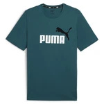 PUMA T-Shirt ESS+ Essentials 2 Col Logo Tee (586759) Grün/Türkis/Dunkelgrün/Lila