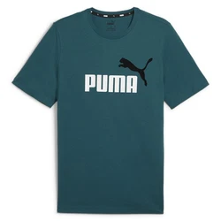 PUMA T-Shirt ESS+ Essentials 2 Col Logo Tee (586759) Grün/Türkis/Dunkelgrün/Lila