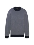 TOM TAILOR Denim Strickpullover mit Stehkragen 