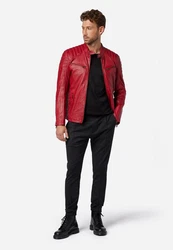 RICANO Lederjacke Cooper Rot