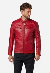 RICANO Lederjacke Cooper Rot