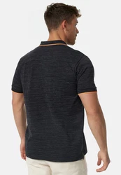 Indicode T-Shirt Mecklenburgh Schwarz/Dunkelgrau/Orange/Rot