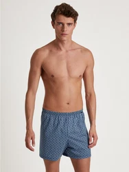 Calida Prints Herren Shorts Blau/Dunkelblau