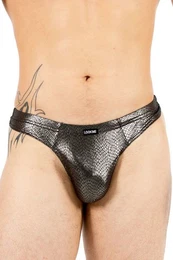 String Herren String Reptile silberner String-Tanga 60-57 fr Mnner