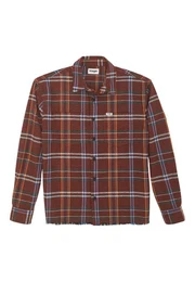 Langarmhemd FRAYED PLAID SHIRT mit Karomuster