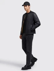 khujo Steppjacke TIMOR Schwarz/Dunkelblau