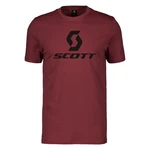 Scott T-Shirt Icon mit großem Logoprint Dunkelrot/Rot