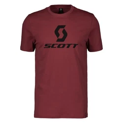 Scott T-Shirt Icon mit großem Logoprint Dunkelrot/Rot