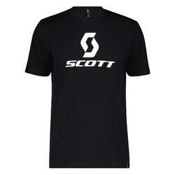 Scott T-Shirt Icon mit großem Logoprint Schwarz/Dunkelblau