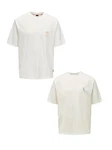 ONLY & SONS T-Shirt 2er-Set Kurzarm locker geschnitten Rundhals (7732) Orange/Blau (7732)