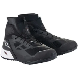 CR-1 Motorradschuhe schwarz / weiss Motorradstiefel (Packung, Antistatische und l- und Benzinfeste Sohle)
