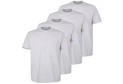 GTZBURG T-Shirt California (4-tlg) Grau/Hellgrau
