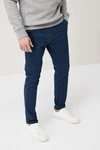 Next Chinohose Skinny-Fit-Chinohose mit Stretch Dunkelblau/Blau