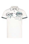 CAMP DAVID Poloshirt Paragliding Cape Town I Creme/Weiß/Grau/Beige/Khaki