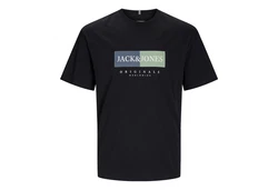 Jack & Jones Print-Shirt Jorfrederiksberg Box T-Shirt saphir/pastellgrün/schwarz/weiß