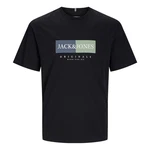 Jack & Jones Print-Shirt Jorfrederiksberg Box T-Shirt saphir/pastellgrün/schwarz/weiß