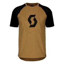 Scott T-Shirt Icon Raglan Braun/Gelb
