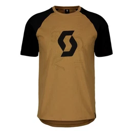 T-Shirt Icon Raglan mit groem Logoprint
