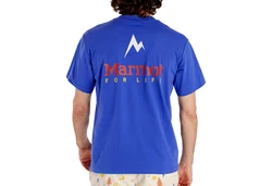 Marmot T-Shirt Marmot for Life SS T-Shirt Blau/Hellblau
