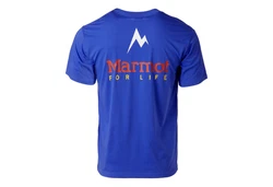 Marmot T-Shirt Marmot for Life SS T-Shirt Blau/Hellblau