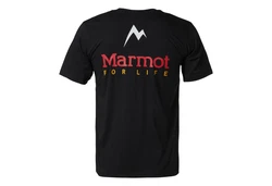 Marmot T-Shirt Marmot for Life SS T-Shirt Schwarz/Dunkelblau