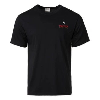 Marmot T-Shirt Marmot for Life SS T-Shirt Schwarz/Dunkelblau Marmot T-Shirt Marmot for Life SS T-Shirt Schwarz/Dunkelblau