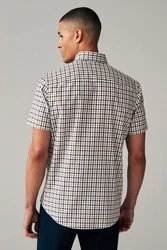 Next Langarmhemd Pflegeleichtes Button-Down-Oxford-Hemd Rot