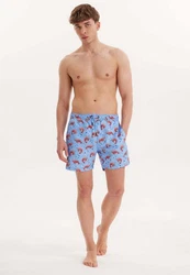 WESTMARK LONDON Badeshorts WMPATTERN SWIMSHORTS Hellblau/Blau/Braun/Rosa