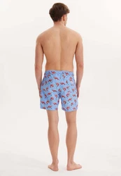 WESTMARK LONDON Badeshorts WMPATTERN SWIMSHORTS Hellblau/Blau/Braun/Rosa