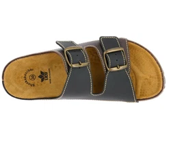 Lico Pantolette Natural Man Dunkelgrün/Braun/Dunkelbraun/Beige/Khaki