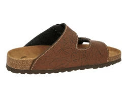 Lico Natural Elefo Pantolette Braun/Dunkelbraun/Beige