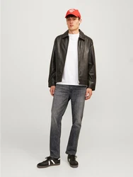Jack & Jones Straight Jeans dunkelgrau