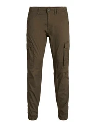 JACK & JONES JJIPAUL JJFLAKE AKM 542 Hose Khaki/Dunkelgrün