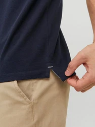 Jack & Jones Poloshirt JJEPAULOS POLO SS NOOS Dunkelblau