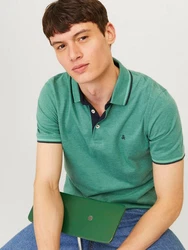 Jack & Jones Poloshirt JJEPAULOS POLO SS NOOS Grün (3613)