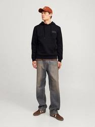 Jack & Jones Sweatshirt JJECORP LOGO SWEAT HOOD (3478) Schwarz